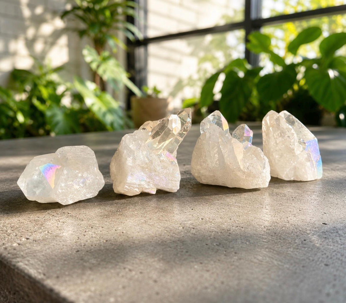 Angel Aura Quartz Points, Radiant High Vibrational Crystal – Luna by Louise, Crystal Shop UK
