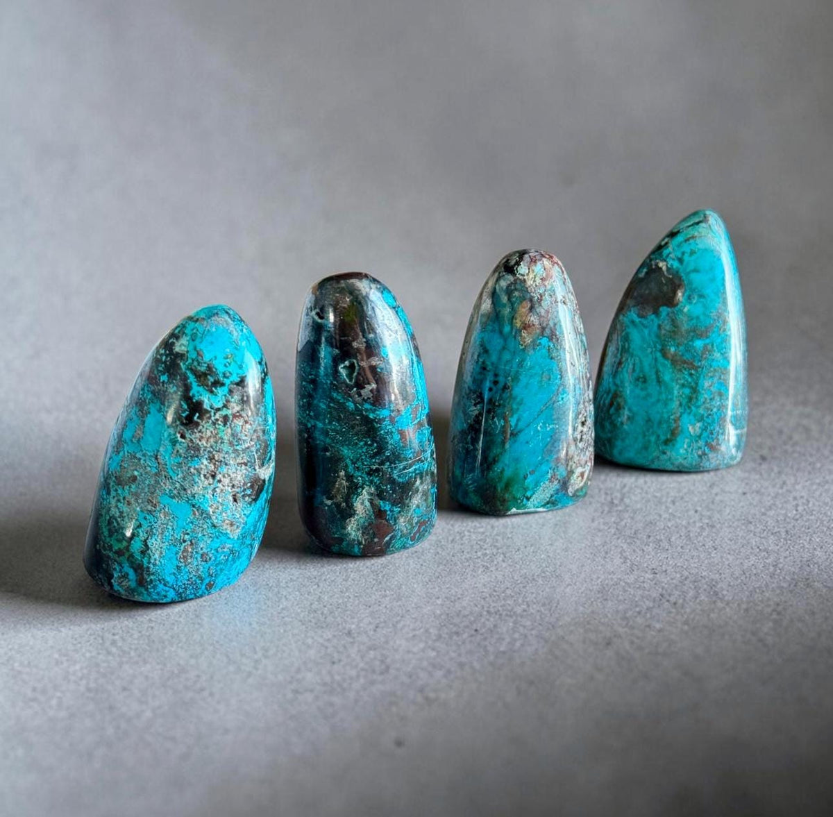 Chrysocolla Free Form 50–100g | Natural Chrysocolla Crystal | Polished Freeform Stone | Blue Green Crystal | Crystal Home Décor Crystal Gift
