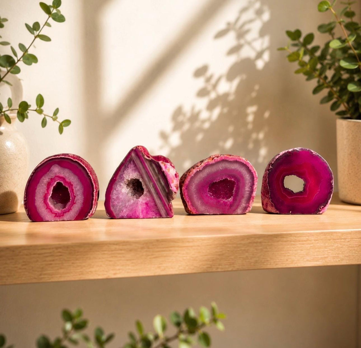 Pink Agate Standing Crystal: Love & Harmony Stone