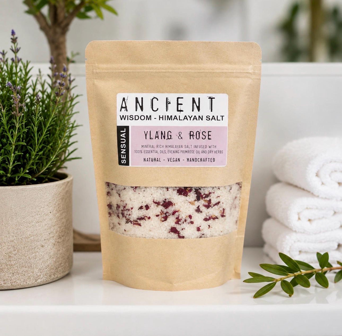 Detox Himalayan Bath Salts | Tea Tree & Lime | Essential Oil Bath Soak | Natural Vegan Bath Salts | Aromatherapy Self Care Gift