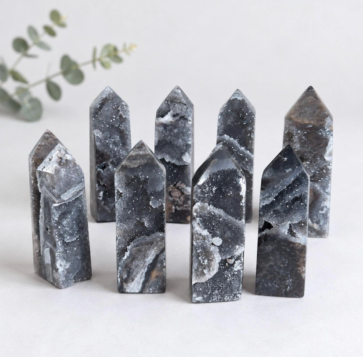 Purple Druzy Sphalerite Crystal Tower – Sparkling Crystal Point | Grounding, Confidence & Creativity
