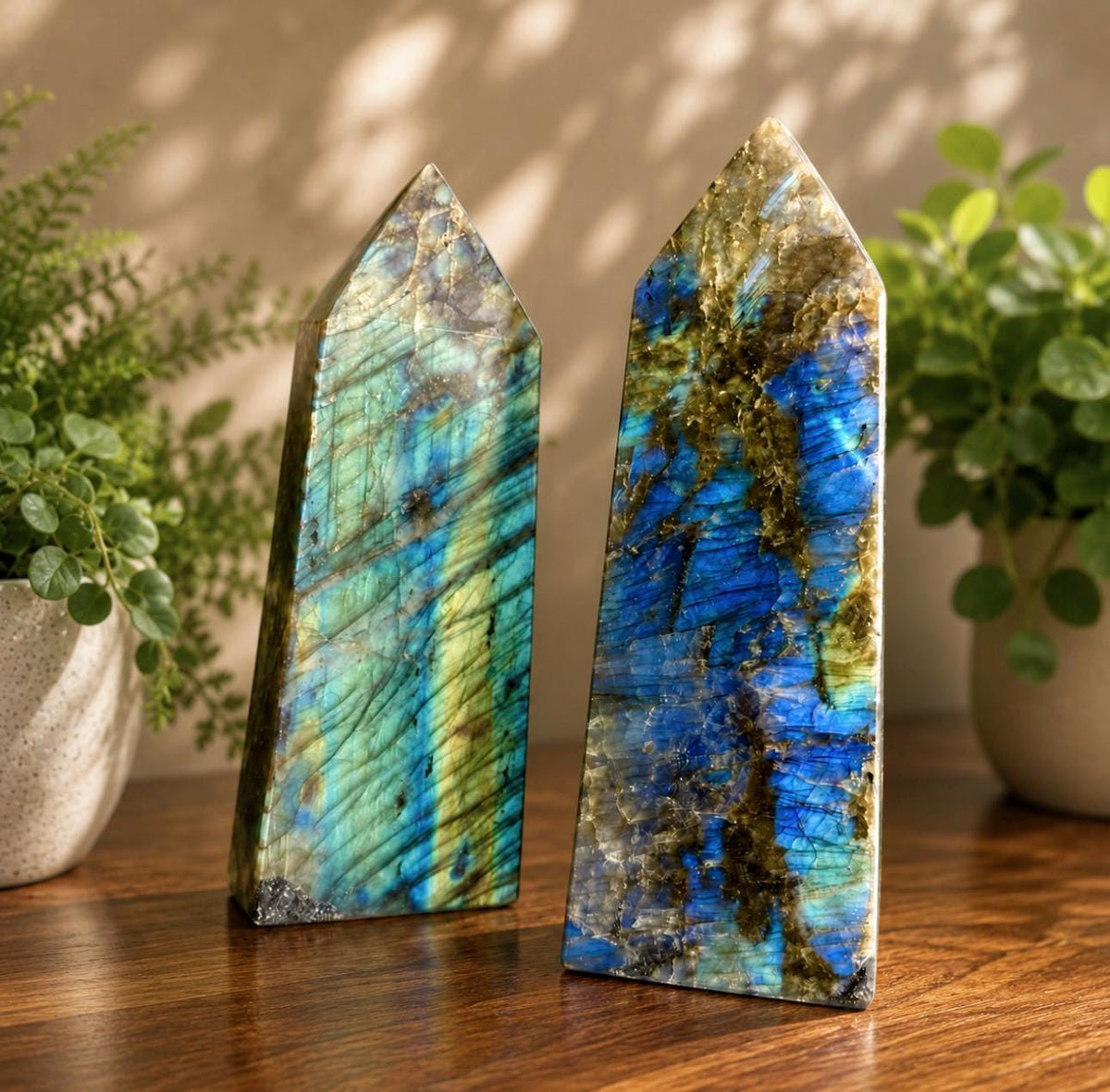 Large Labradorite Super Flashy Obelisk Tower: Intuition Crystal - Luna by Louise