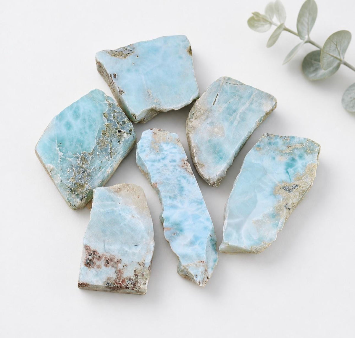 Raw Larimar Crystal Piece – Rare Blue Stone | Calm, Communication & Emotional Balance