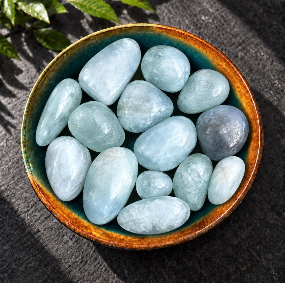 Aquamarine Tumble Stone - Serenity & Clarity | Luna by Louise Crystal Shop UK