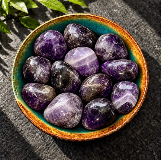 Dream Amethyst Tumble Stone – Spiritual Protection & Peace | Luna by Louise, Crystal Shop UK