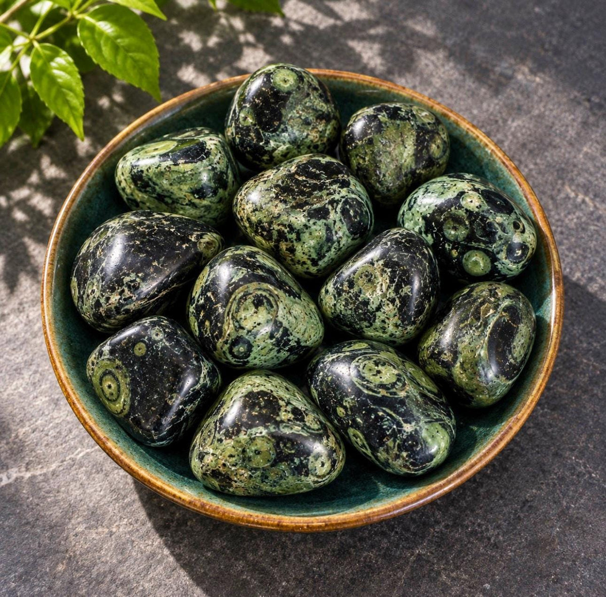 Kambaba Jasper Tumble Stone – Deep Peace & Grounding Energy | Luna by Louise, Crystal Shop UK